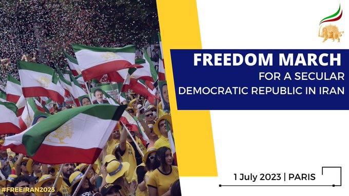 Join us at the Grand Rally of Iranians on July 1, 2023, at Place Vauban in Paris to support the Iranian people's fight for a democratic republic, equality, and freedom! #FreeIran2023 #FreeIran10PointPlan