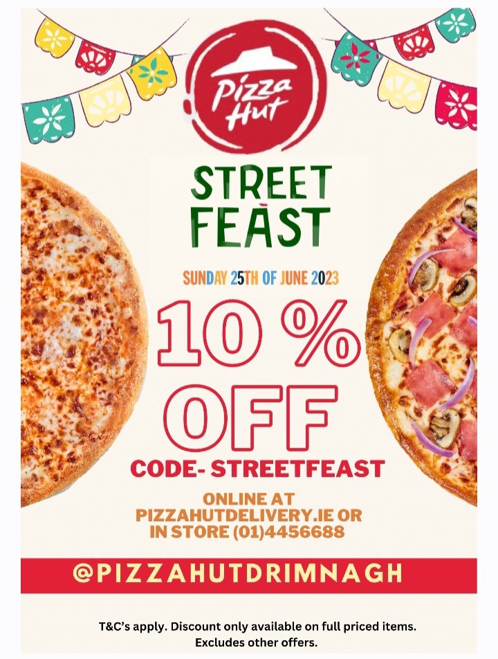 We can see clearly now the rain.....will be gone for the 1pm start of today's #streetfeast &amp; funday at <a href="/goodcounselgaa/">Good Counsel Liffey Gaels GAA & Camogie Club</a>
Games, music, entertainment, sport, the book doctors, photo exhibitions 
Special discount today if you're ordering pizza @drimnaghpizzahut 

#Drimnaghfestival