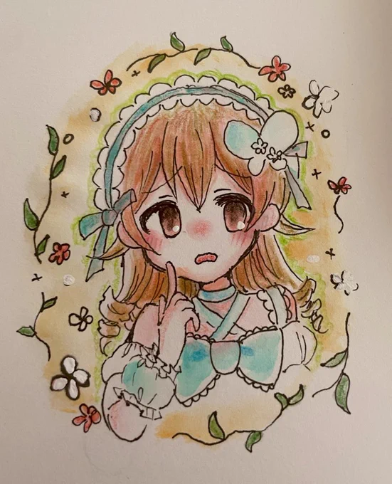 ほっぺの斜線を描く時がいちばん楽しいまである #ほっぺの斜線は可愛い