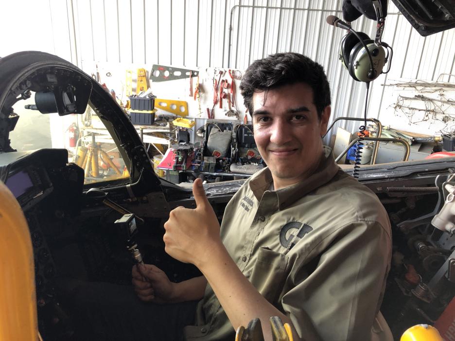 GrinnelliDesign's tweet photo. Happy Sunday #hunday #dcsworld our fearless leader Grinnelli is on a special mission getting his hands a beautiful F-100, it is an F model, but it provides our team with crucial details shared between it and the variant we are working on. GD is working night and day on the hun! https://t.co/1SM0NBkOjI