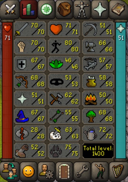 inplayash_'s tweet photo. 1400 total level!

Happy with the progress however long journey to go so let's enjoy it🙂

#uim #99slayer #osrs #runescape #ironman #ultimateironman https://t.co/uBPxnzLWsH