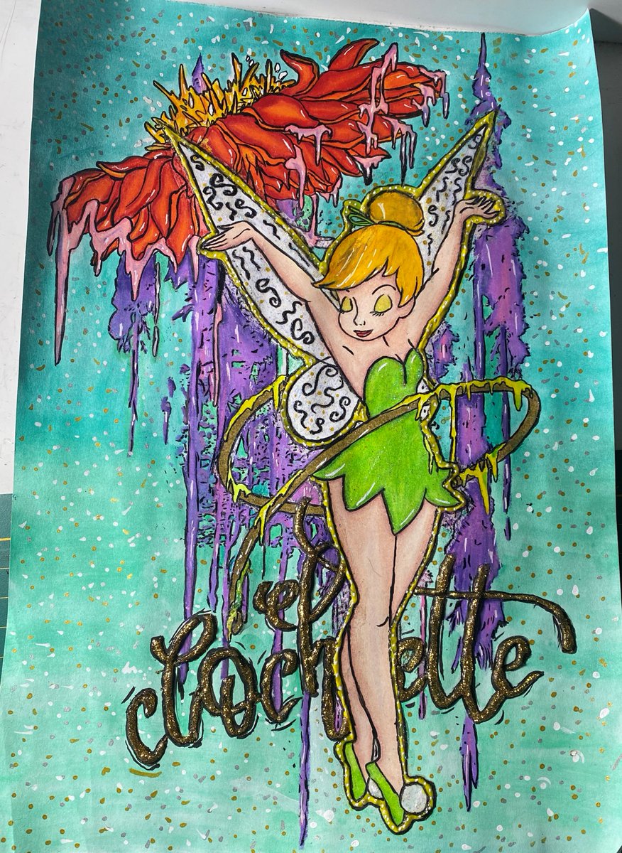 Colo fait pour la fête des mamans que j'avais commencé en live ;)