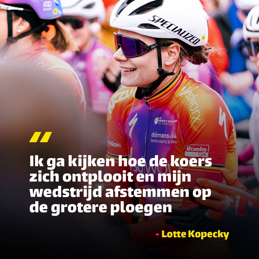 🎙 Hier is wat Lotte Kopecky te zeggen had bij de start in <a href="/izegem/">Stad Izegem</a>.