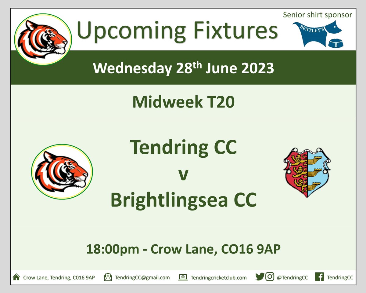 Another midweek T20 tomorrow. The bar will be open...