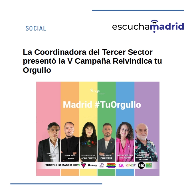 EscuchaMadrid_'s tweet photo. #TuOrgullo
@Coord3smad @MADOrgullo @Filmin @Apoyopositivo @psoe_m @MasMadrid__ @fundacion26D @FuenlaEntiende @NoBinaries_es @Imaginamas @COGAM @FTriangulo @Kifkif_iguales @ObetiEtica @cesida_esp @Santi__Rivero @PalomaPgv 

🗞 Léelo: https://t.co/PYOJLNVoaT https://t.co/QxTqsqhXJe