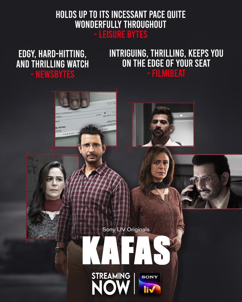 Thank you for such an overwhelming response!❤️ #Kafas streaming now on Sony LIV. #KafasOnSonyLIV