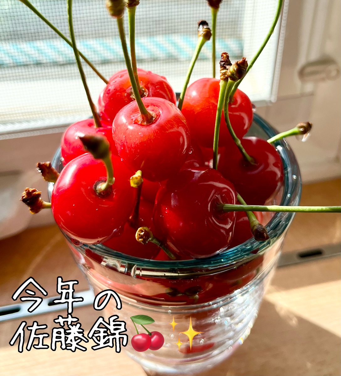 07ake20's tweet photo. 初物😆🙌🍒
#さくらんぼ
#佐藤錦
#初物 https://t.co/f77SoV97gi