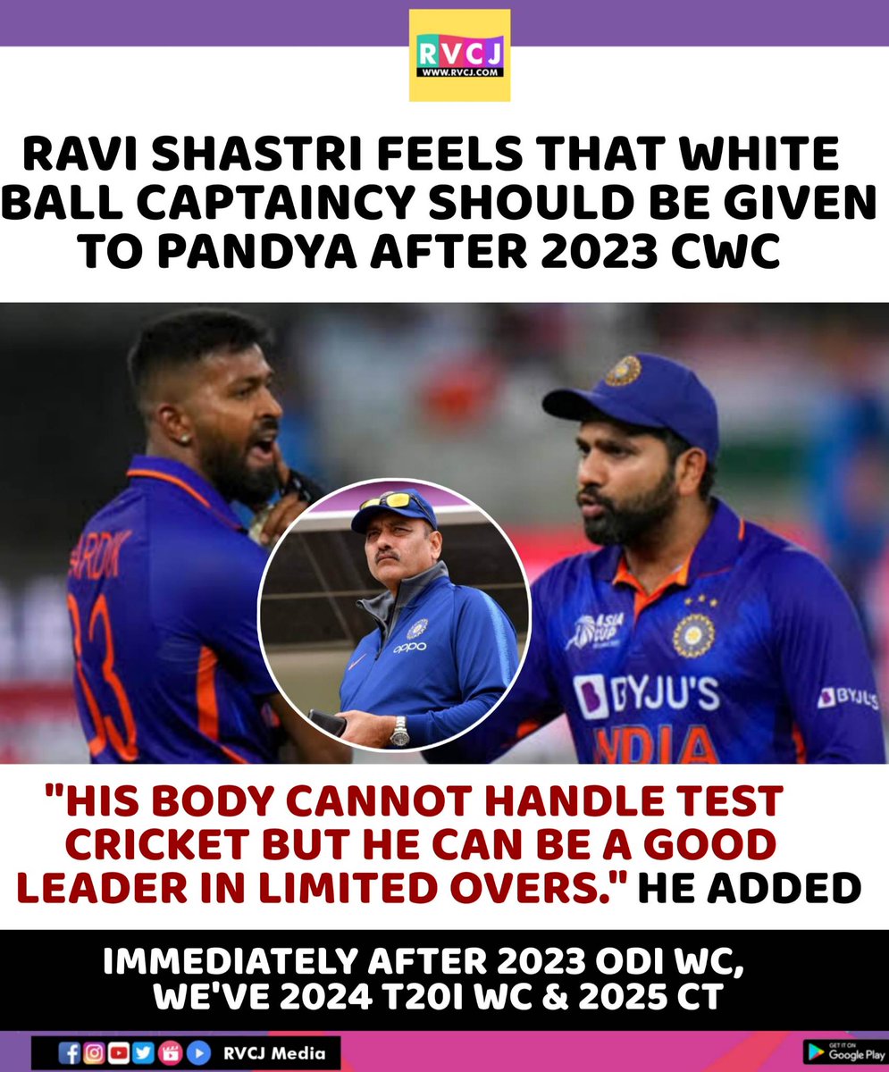 Ravi Shastri
#ravishastri #rohit #team #captain #match
