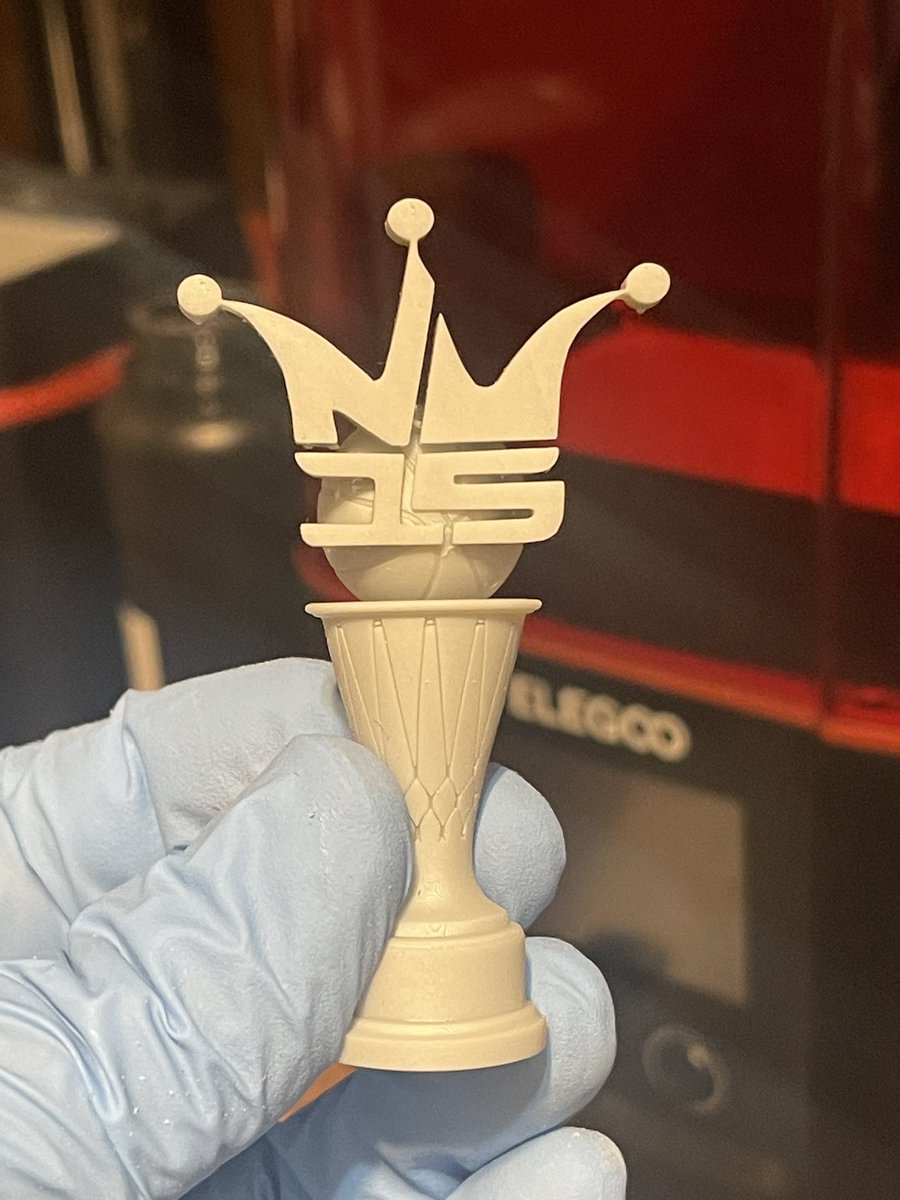 Designed and 3D printed my own Finals MVP trophy… 🤘🤘 #bringitin #MileHighBasketball #jokermvp #jokic #NuggetsNation @nuggets @Elegoo_Official