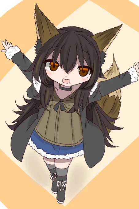 #見た人も無言でなにかケモ耳をあげる