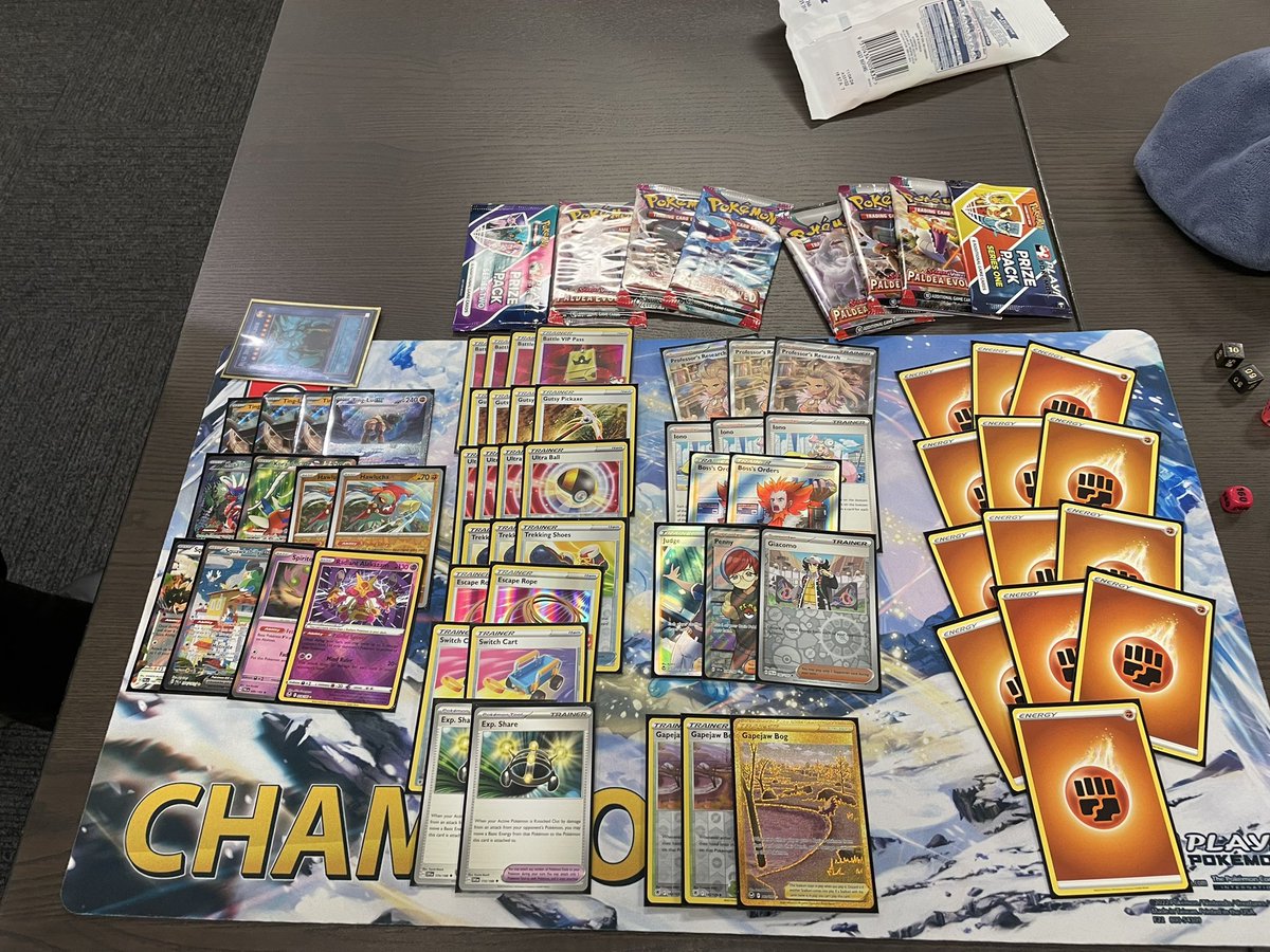 CocksStefan's tweet image. Attended a local league challenge today and came 4th with ting-lu! I think this guy is very funny and I love to catch people off guard. We played a top 8 cut for the store’s locals points after, and I ended in top 4.