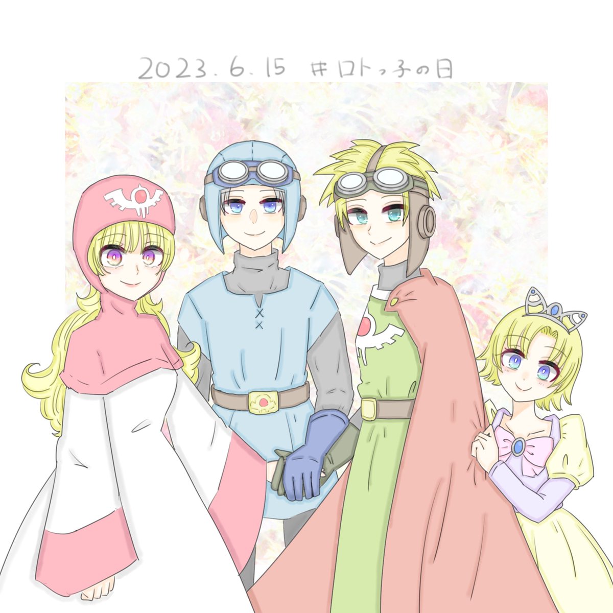 #2023年自分が選ぶ今年上半期の4枚 ドラクエの曰から始まって久しぶりにいっぱいおえかきできた。楽しかった!!