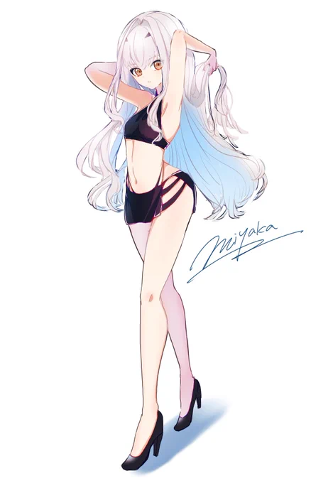 #暑いので水着絵で体温調節する 本当にとても暑い…