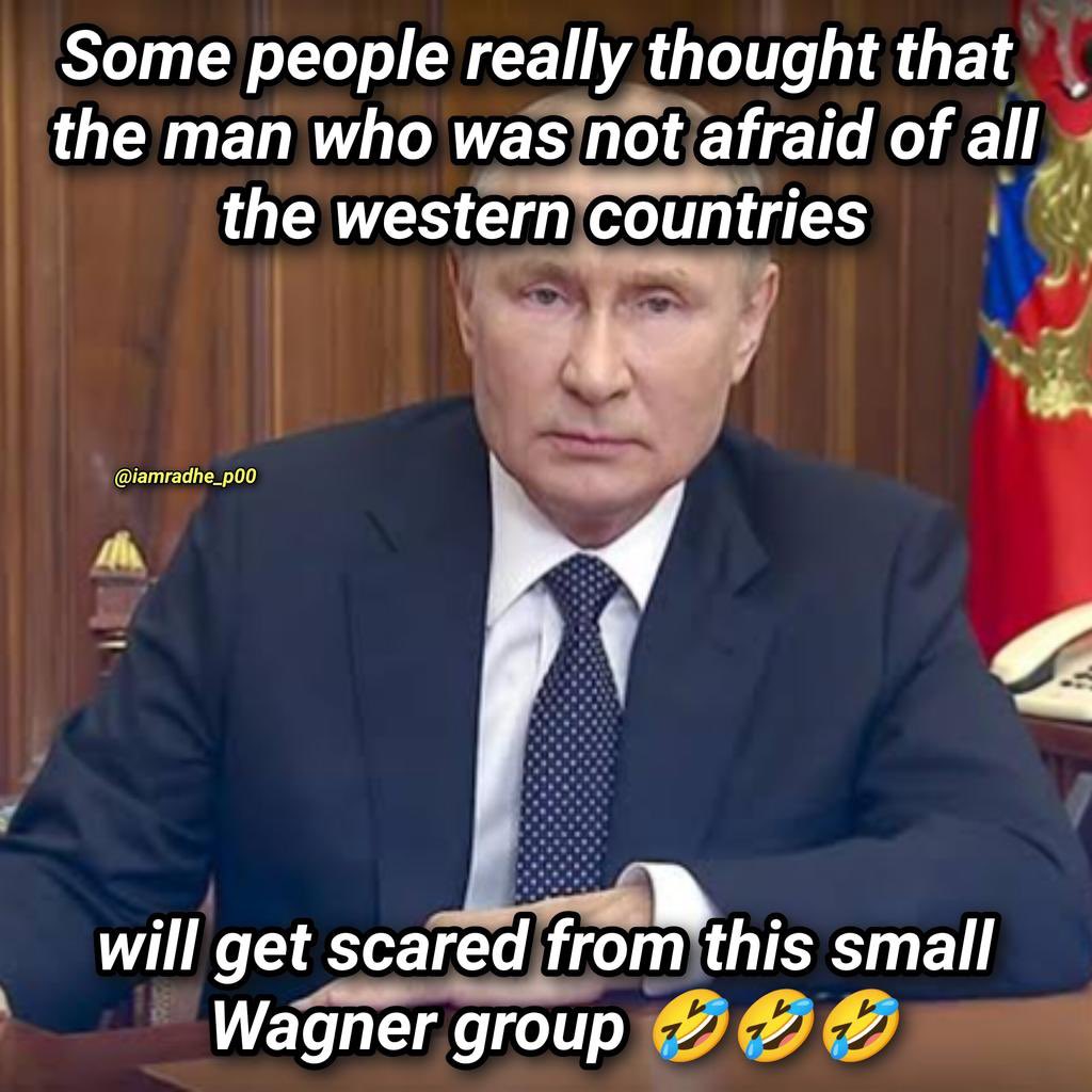 😆 #Wagner #RussiaCivilWar #Moscow
#Prigozhin #RussialsCollapsing
#WagnerGroupRussia