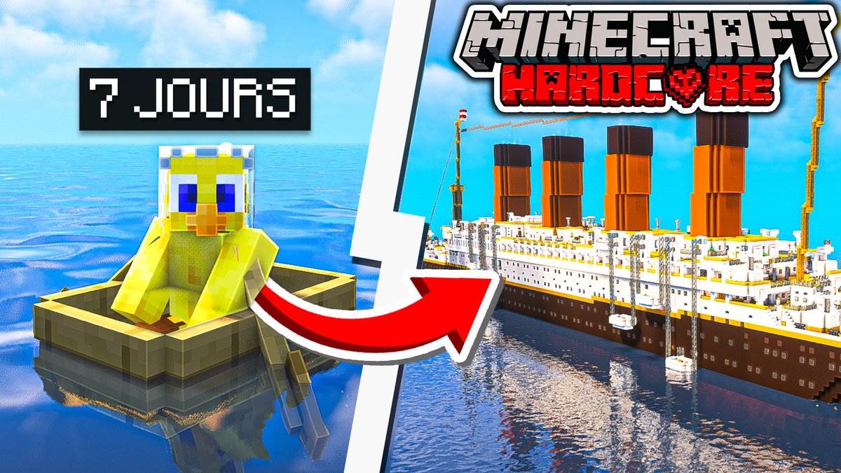 KohzyFR's tweet photo. NOUVELLE VIDEO

J'ai survécu 7 JOURS sur le TITANIC en HARDCORE 
https://t.co/FRboVj4bDi

#minecraft #youtube #titanic https://t.co/L6KbQgkBw4