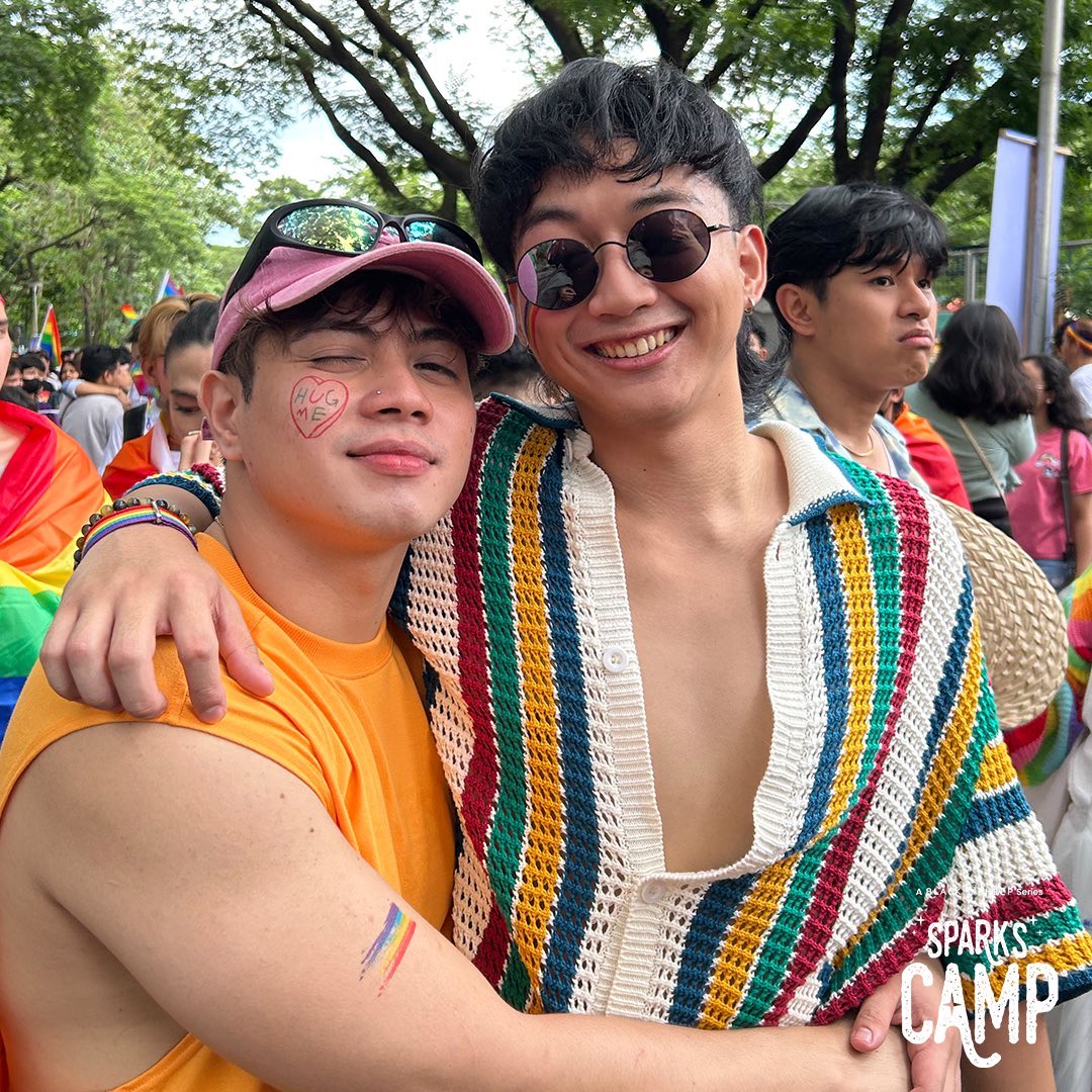 thewutcherph's tweet photo. A new ship is sailing pala!😍
@_nickdeocampo X @alexdeungria aka #ANick💖 

Pero parang di agree si Stanley sa likod😅

#SparksCamp @Black_SheepPH https://t.co/yXqrGWAa82