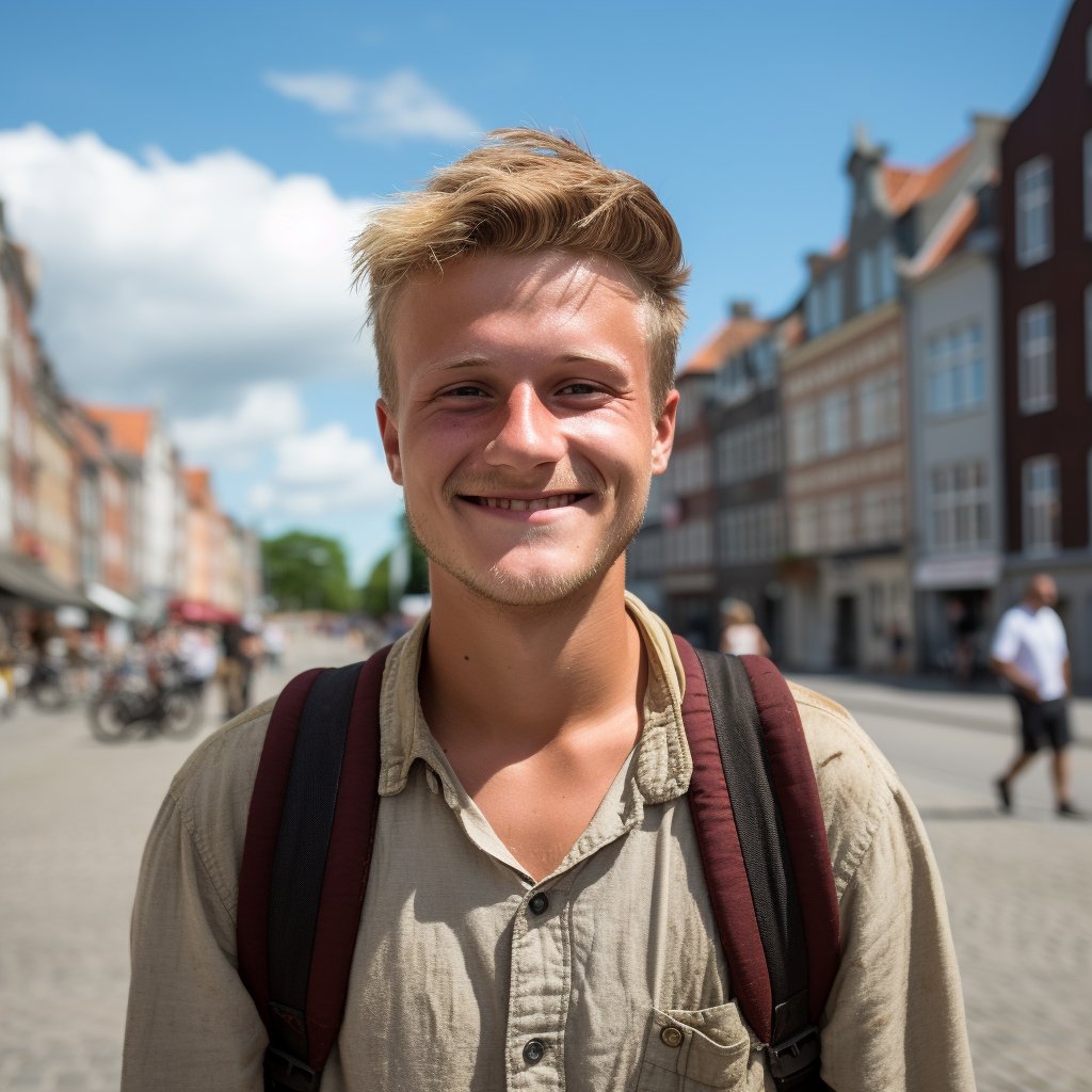 Fredag kom version 5.2 af AI-billedetjenesten Midjourney, der bl.a. har bedre tekstforståelse og øget skarphed.

Jeg har testet det ved at bede den forestille sig en typisk person fra forskellige danske byer/områder.

Her først Aarhus. 🧵
