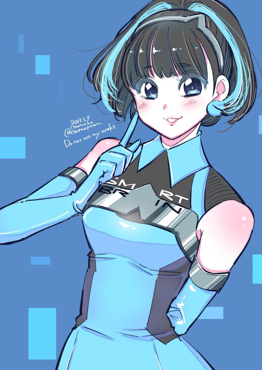 「#ほっぺの斜線は可愛い 常時ほっぺに斜線つけてます」|モナ子のイラスト