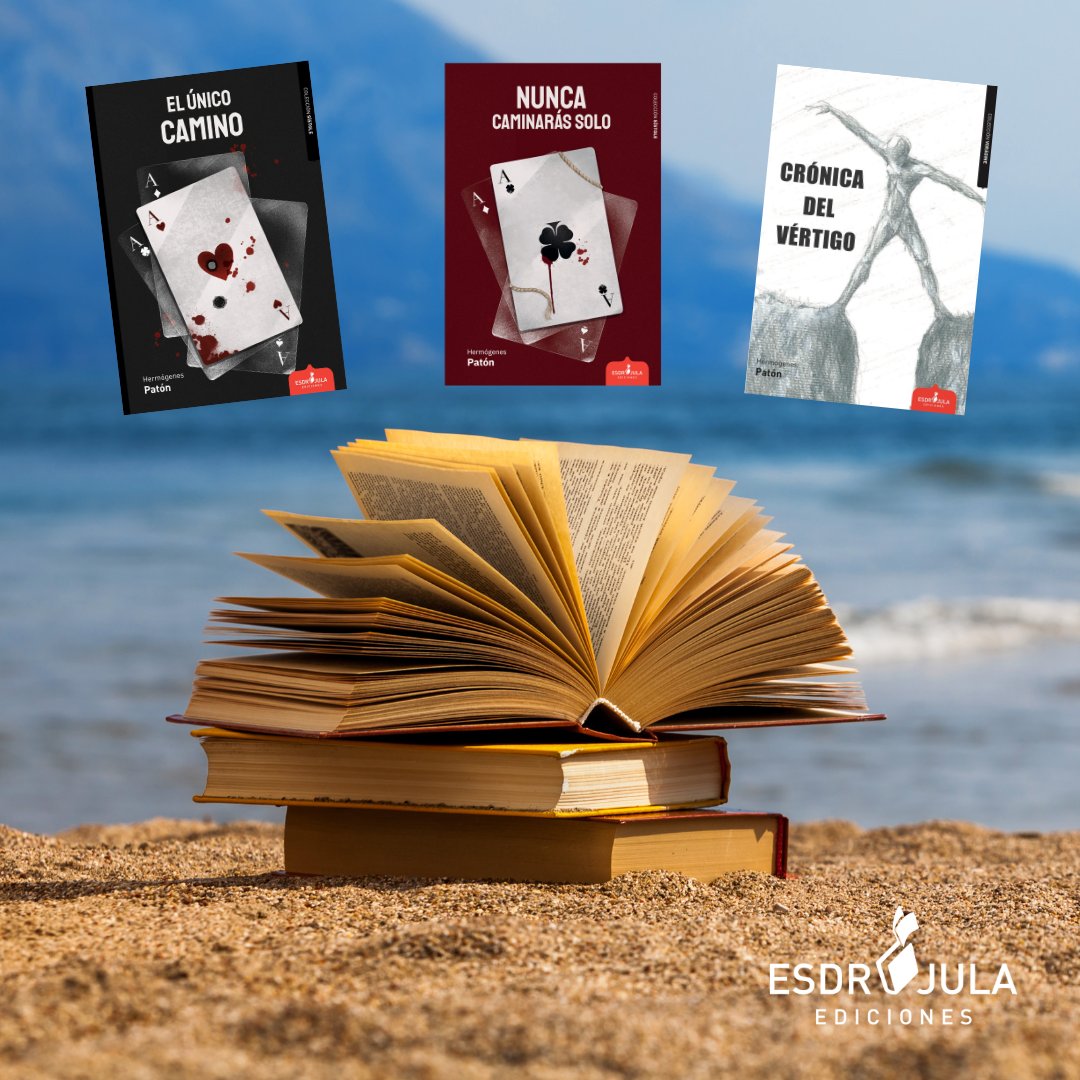 Hermogenes_escr's tweet photo. Estamos en verano, y te voy a aconsejar tres libros que me gustan. Que da la casualidad que he escrito:

Crónicas del Vértigo - Poemario

El único camino - Novela negra

Nunca caminarás solo - Novela negra y continuación de la mencionada anteriormente.

https://t.co/bxrMW8asas https://t.co/eGNlpp9FyB