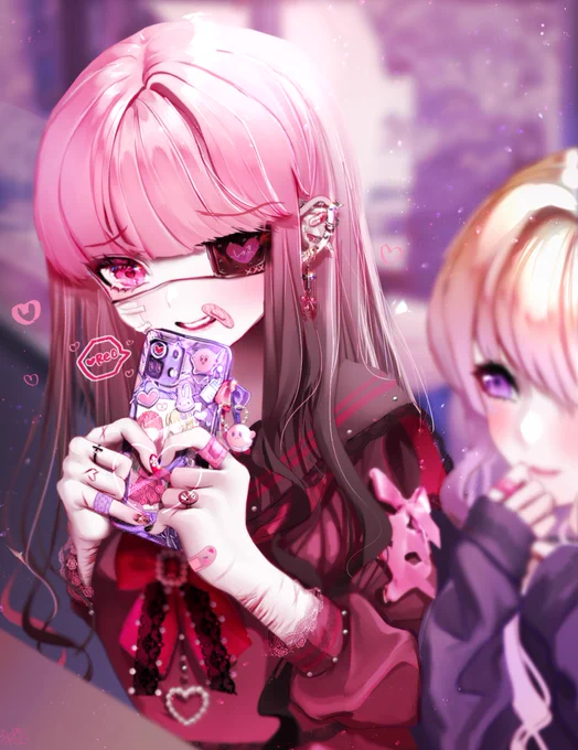百合の日再掲!激重両片思い系です そのうち四枚目みたいになるので、よろしければ見守ってあげてください#百合の日 #創作百合