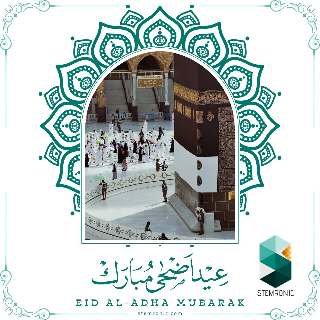 stemronic's tweet photo. Eid Mubarak to you and your loved ones. May Allah is always there to answer all your prayers and bless you with the best of everything.

https://t.co/JMgc0Dp9KF

#eidmubarak #eid #eid2023 #hajj2023 #eiduladha #stemronic https://t.co/TwHGUjkUbN