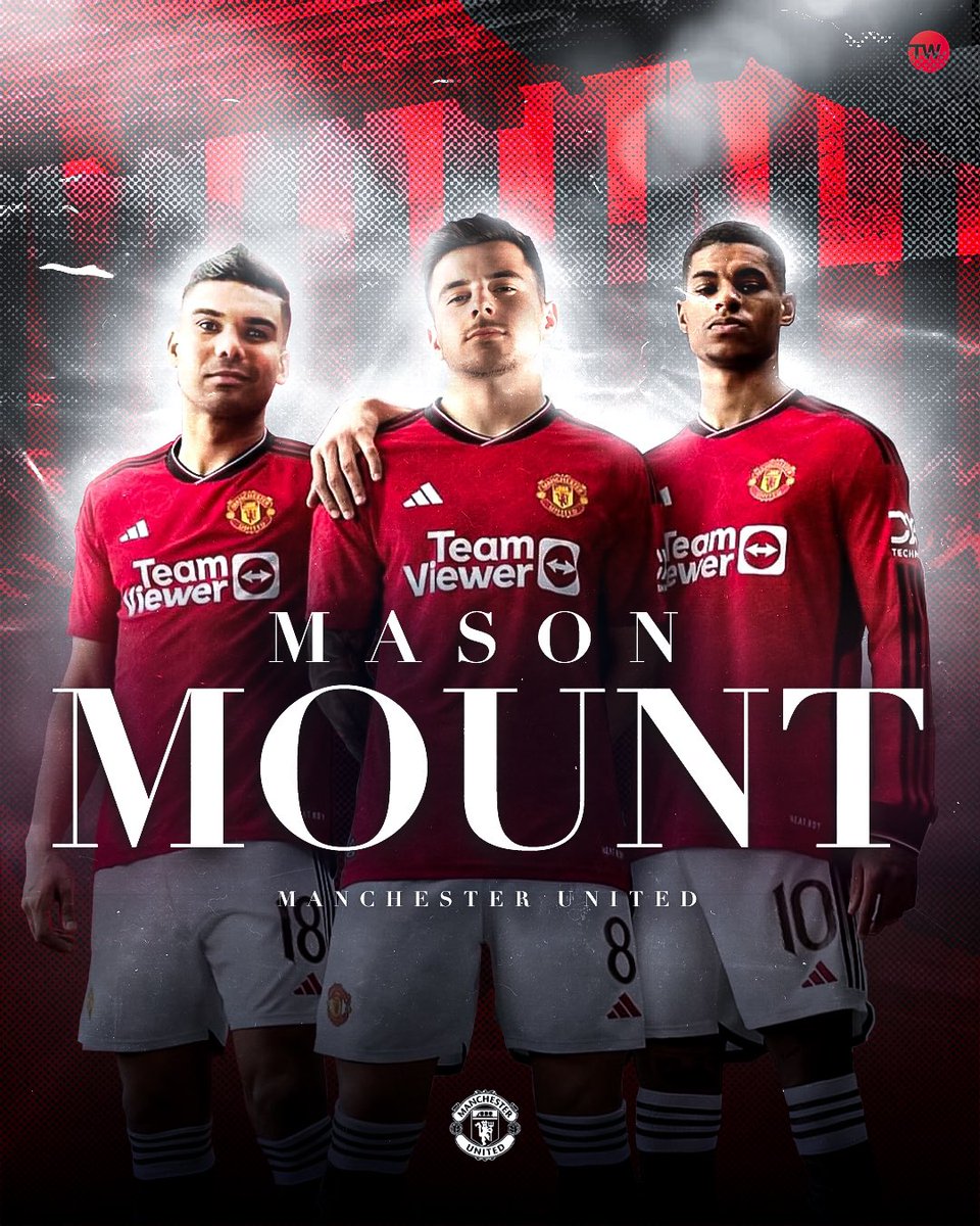 TomWilliams000's tweet photo. Mount to Manchester ➡️ @ManUtd 

£55m for Mount to become a red ✅ 

#ManchesterUnited #football #transfer #transfernews #skysports #cr7 #PremierLeague #Chelsea #ChelseaFC #GraphicDesigner https://t.co/KYlSmDjuQ9