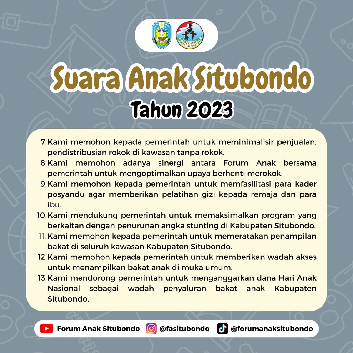 Forum Anak Kabupaten Situbondo tweet media