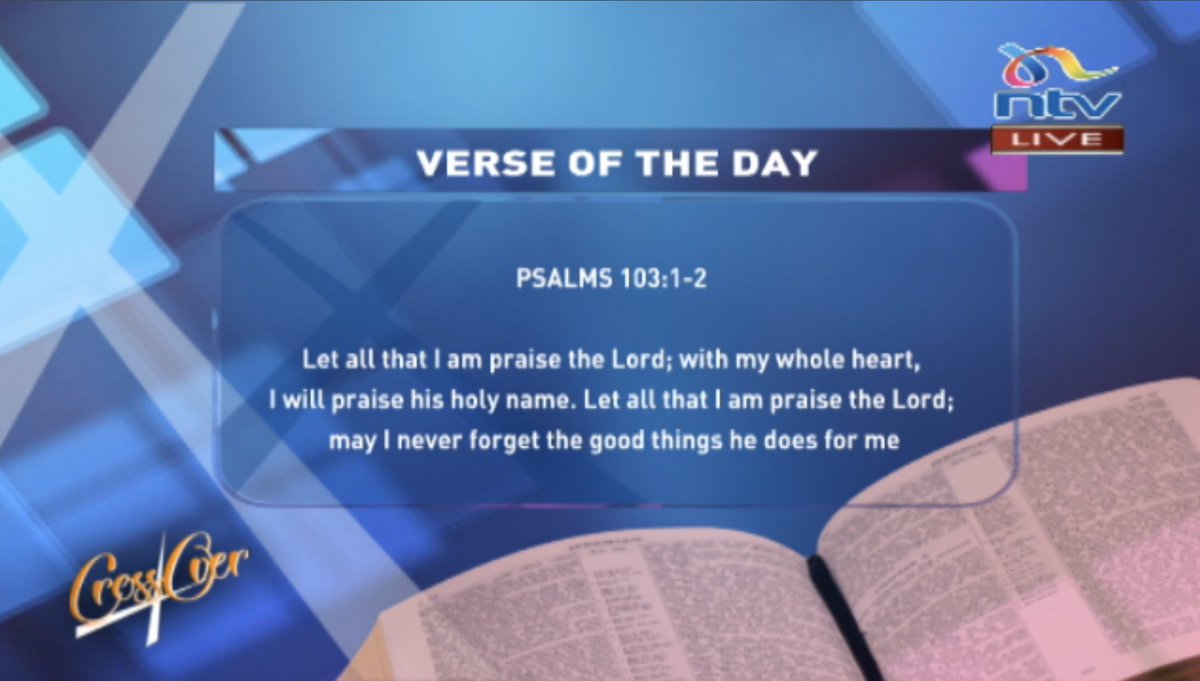 Verse Of The Day: Let all that I am praise the Lord; with my whole heart, I will praise his holy name... #NTVCrossover