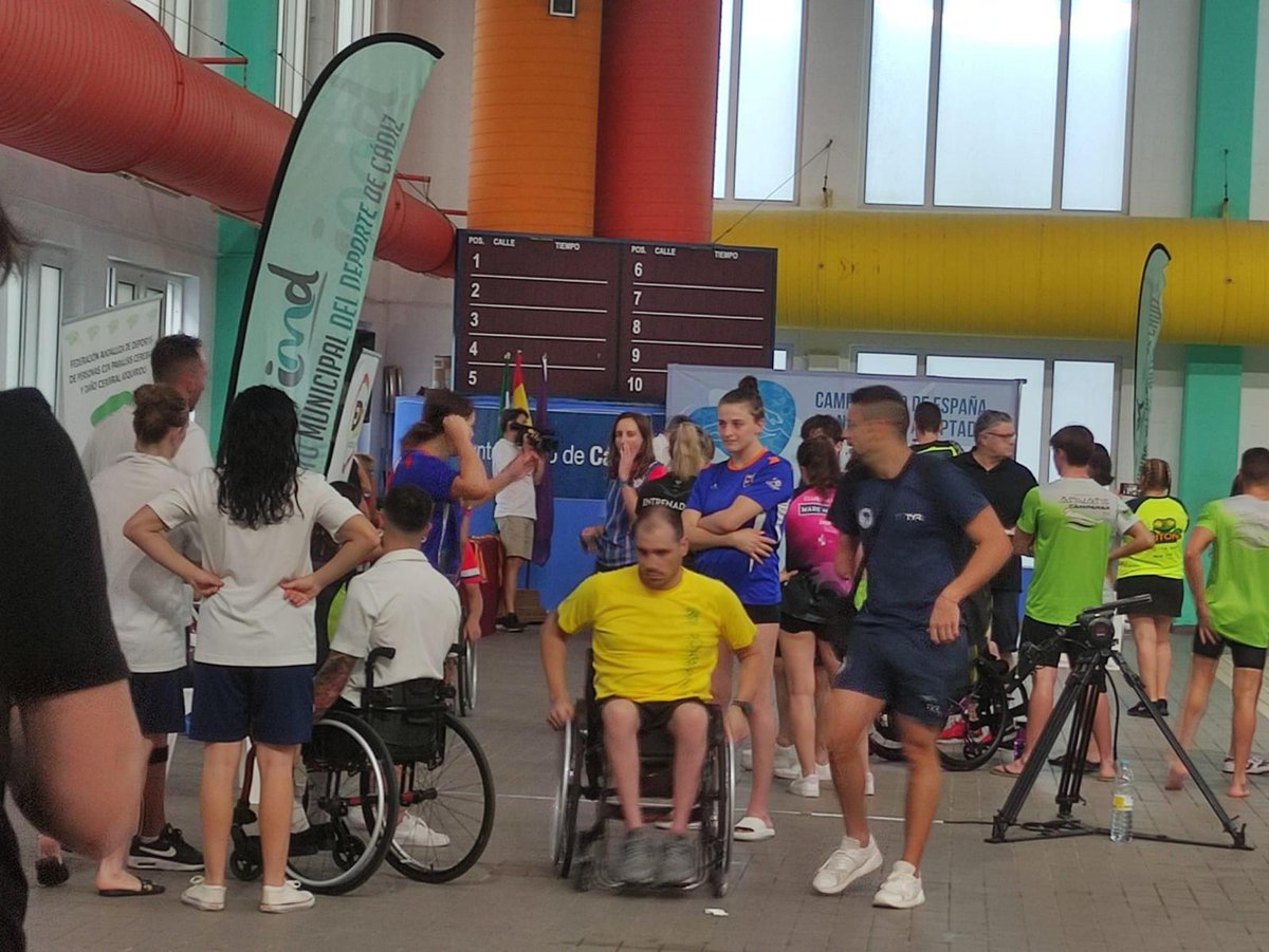 fanatacion's tweet photo. #natacion #adaptada | CADIZ2023 - Estamos cronometrando este fin de semana el Campeonato de España de Natación Adaptada en Cádiz. Enormes !!!! 💪 💪 @DeporteAND @TurismoAND @Cafdsocial https://t.co/XacyYaGdWi