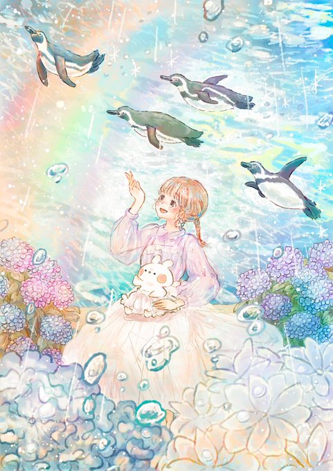 「ドレス 紫陽花」のTwitter画像/イラスト(人気順)