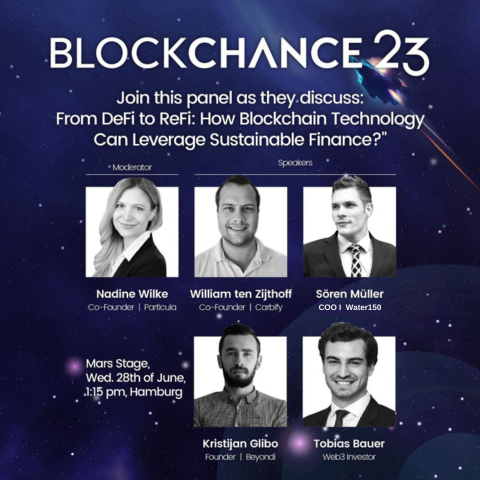 particula_io's tweet photo. Join us for an insightful panel discussion on "From DeFi to ReFi: How #Blockchain Technology Can Leverage #SustainableFinance?" hosted by Particula.

We are thrilled to bring together a distinguished panel of experts to explore the transformative potential of new technologies!🚀 https://t.co/Fe4EzhZyTA