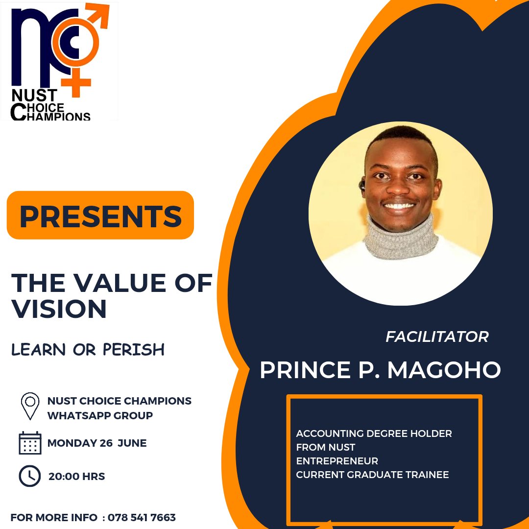 This week we host Prince P. Magoho as he unpacks the importance of having a vision as a young person.