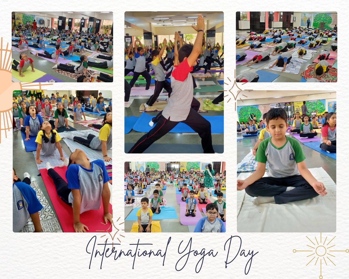 GoenkaTrust's tweet photo. Little Lakshlites honouring the ancient practice of yoga on this special day.
#LHS #GAET https://t.co/h5Rc1VGWmj