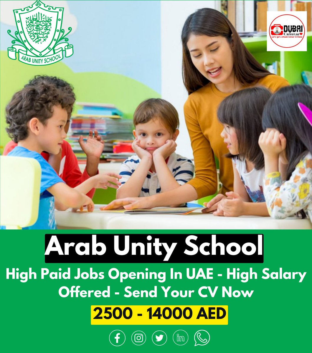 Arab Unity School Careers – Get Hired Now - Apply Instantly 
⭐ Click Here To Apply 👉 lnkd.in/dEkCZbVF

#jobsinuae #jobsindubai #career #uaejobseekers #uaerecruitment #uaecareers #remotework #hybridjobs #remoteopportunity #remotejobs