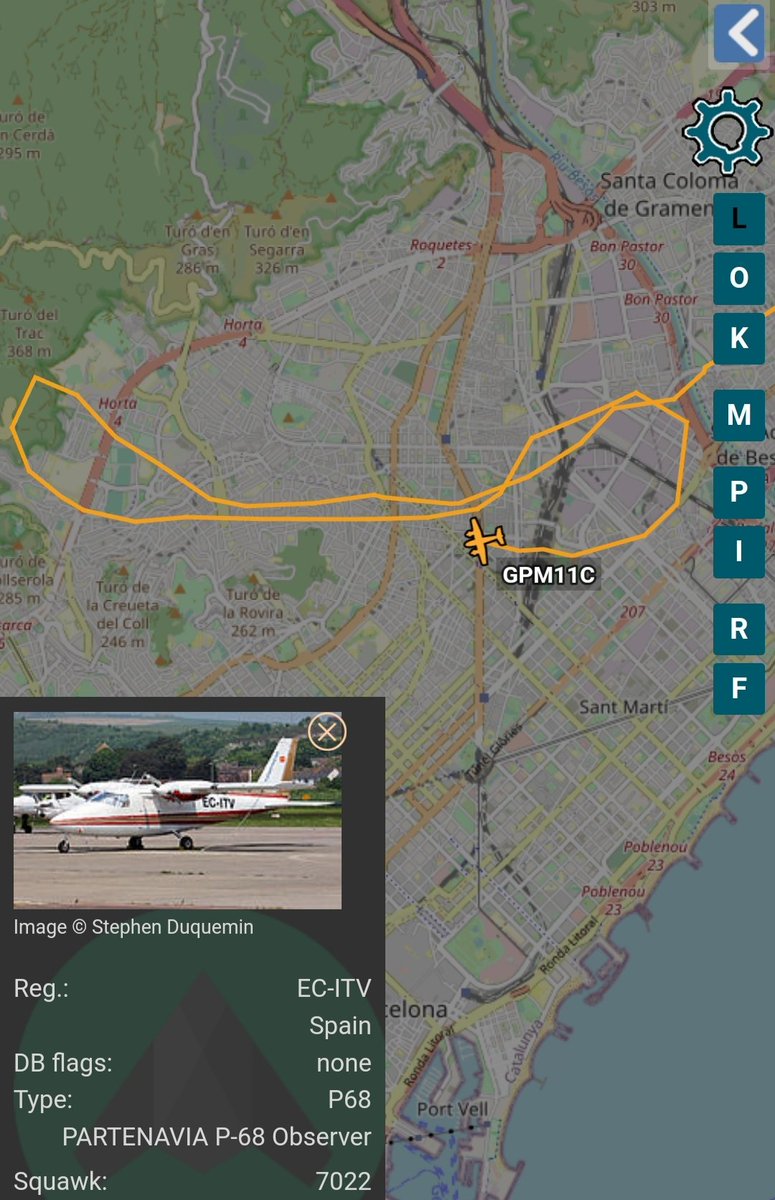 Avió cartogràfic de GrupAirmed sobre Barcelona