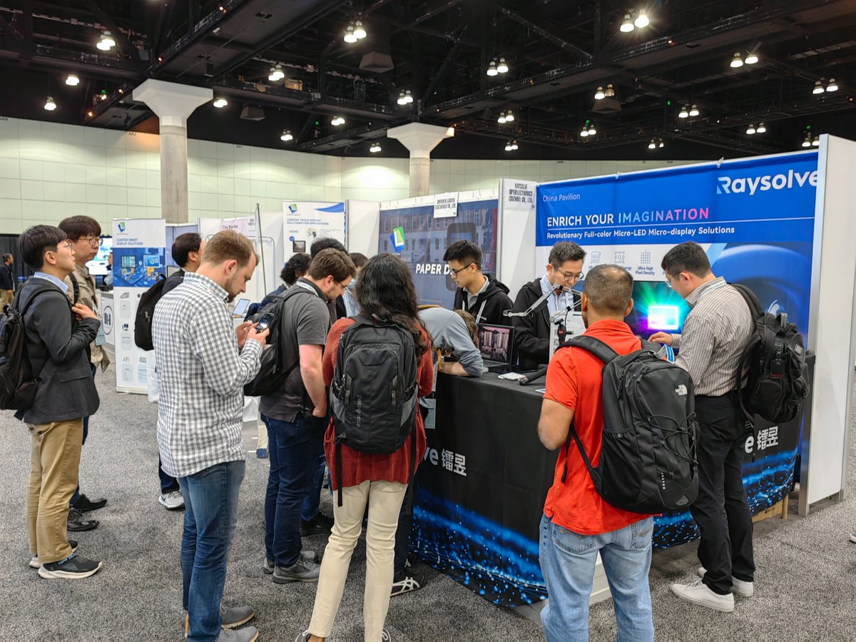 raysolve_tech's tweet image. Raysolve Steals the Show at SID #DisplayWeek2023 with its Brilliant Full-Color Micro-LED Micro-Displays – Raysolve !
