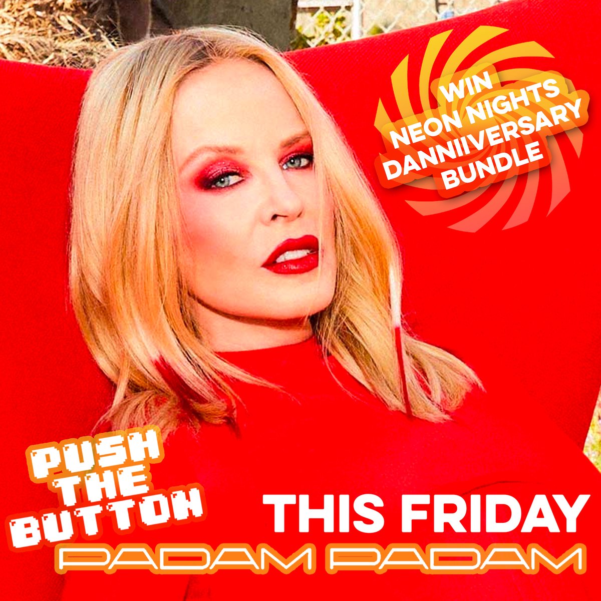 PADAM?

Join us at @thervt THIS FRIDAY as we go into MINOGUE-VERLOAD! 🦘🏳️‍🌈🏳️‍⚧️

Celebrating both the success of PADAM and #NeonNights20, DANNII MINOGUE has given Push The Button a deluxe CD + tote bundle to give away on the night!

Only a few tickets remain:
padam.eventbrite.co.uk