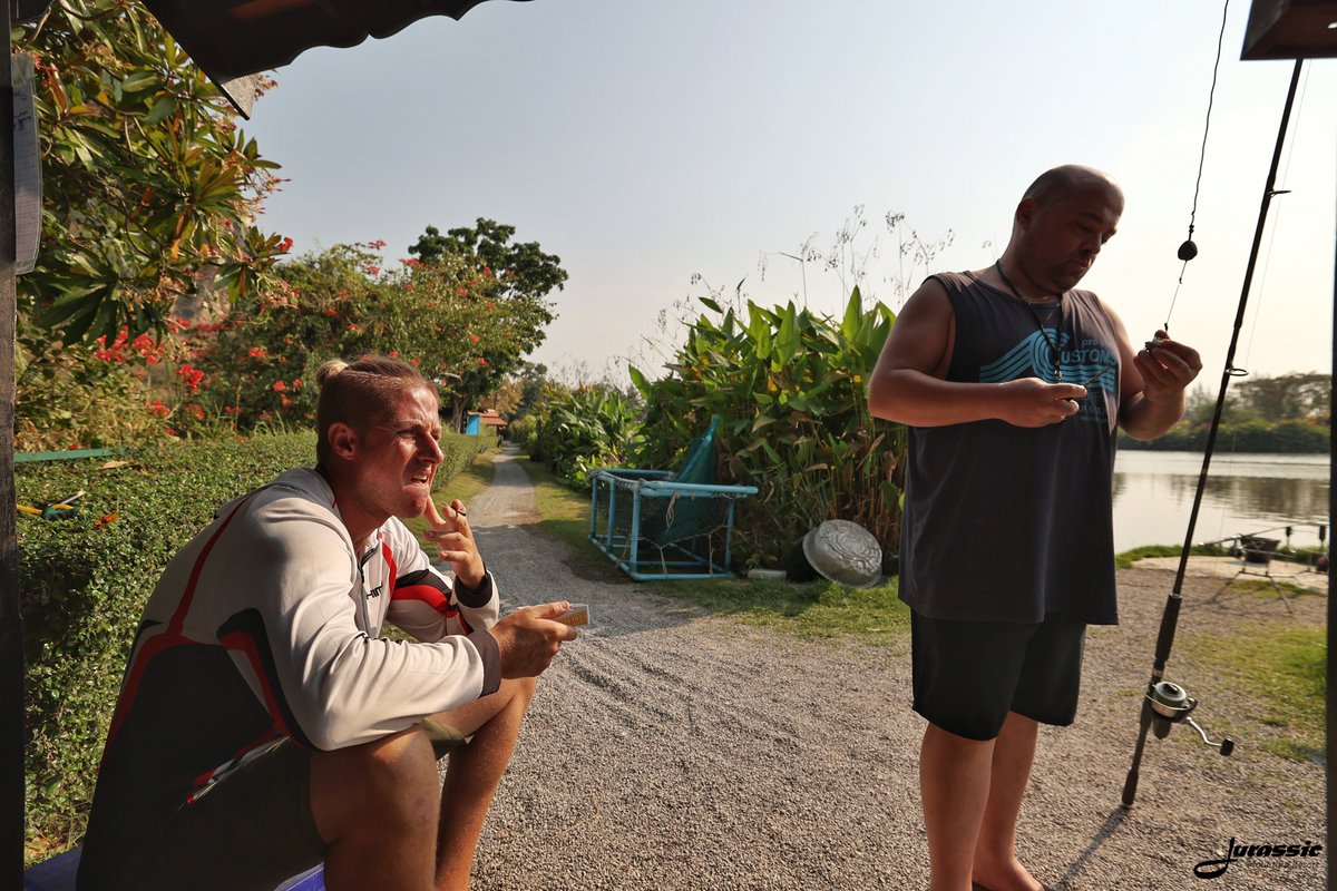 FishJurassic's tweet photo. If you find this man sitting on your drinks box, ignore the pungent odour of Thai tobacco and listen carefully to his words of wisdom.
https://t.co/lhDzXTwJ02
enquiries@jurassicfishingthailand.com
#JurassicMountainFishingPark #Fishing #Angling #CarpAngling #PredatorAngling https://t.co/EvCs4HbFAU