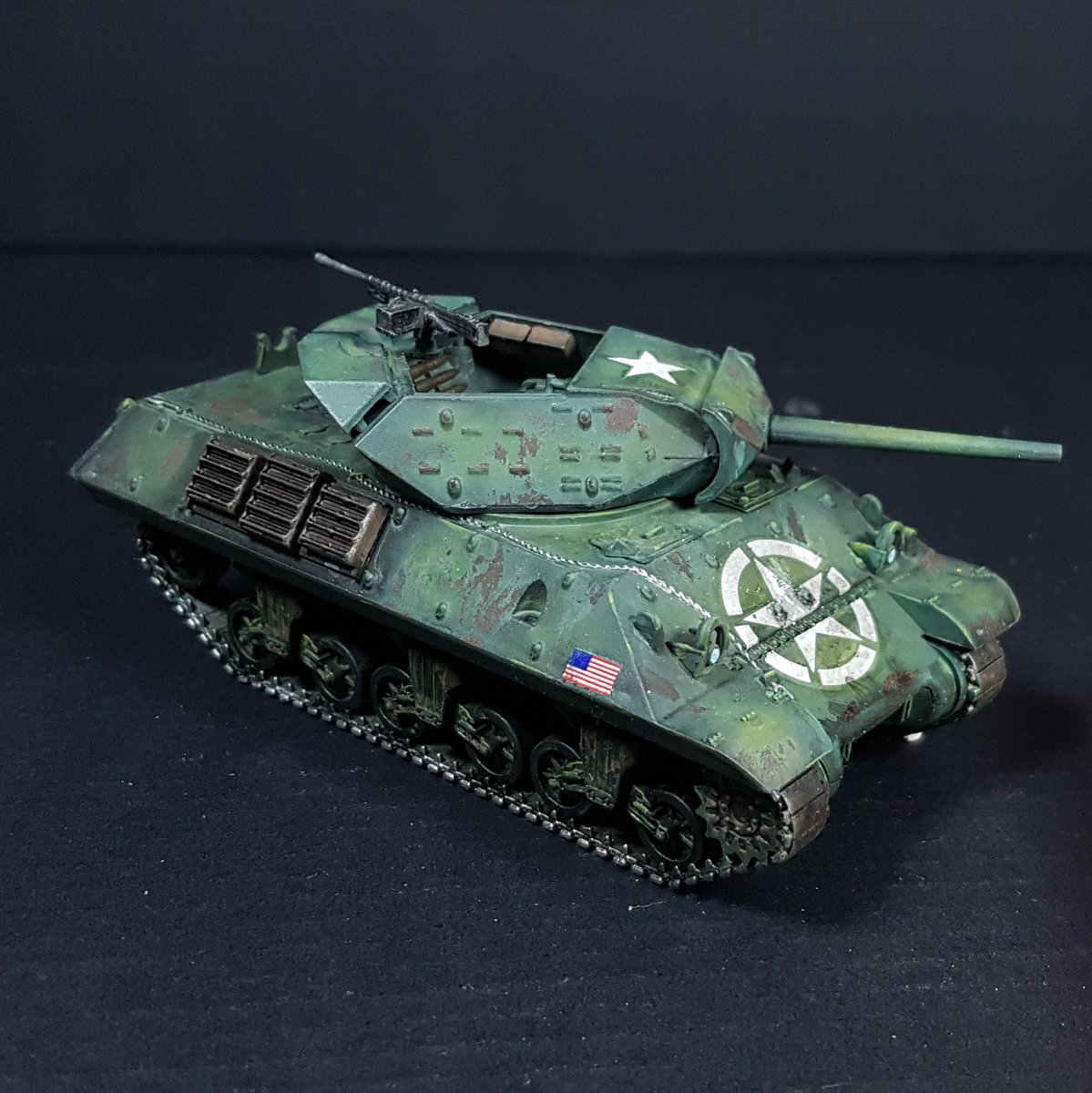 ed_skar's tweet photo. I painted up a Wolverine M10 tank destroyer recently, (Video on youtube) using the hairspray paint chipping technique.
https://t.co/xH8IXPLJ1u
#minipainting #tanks #ww2 #boltaction https://t.co/qf2DEL62NV