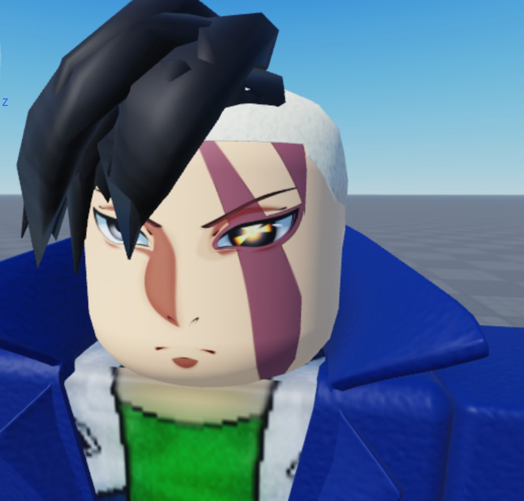 Bleebus2's tweet image. Made a face for Kawaki's Dojutsu from Boruto using trackpad. #RobloxDev #robloxart #robloxartist #roblox #RobloxArtCommissions