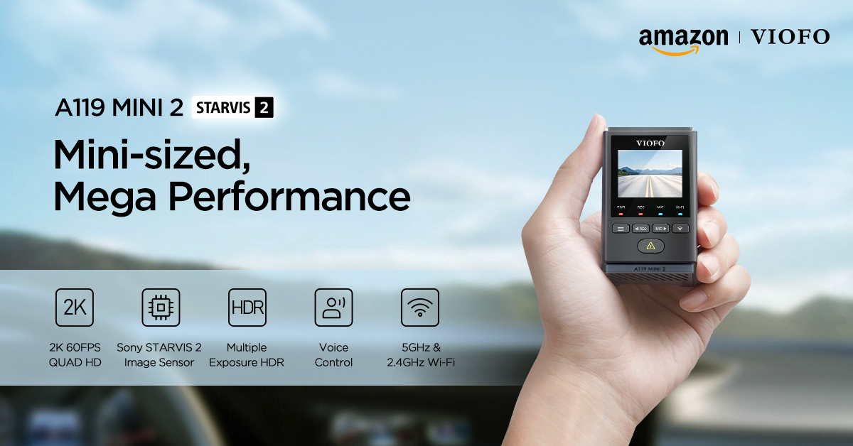 viofo's tweet photo. A119 MINI 2, equipped with Sony STARVIS 2 IMX675, 2K HDR, Voice Control, 5GHz Wi-Fi..., is arriving on Amazon US TODAY! 🥳
Mini sized, Mega Performance! 👉https://t.co/bNo3au6I50
Early Birds get 30 USD OFF and CPL for free! ❤
#a119mini2 #starvis2 #dashcam https://t.co/j8DQkBDgEV