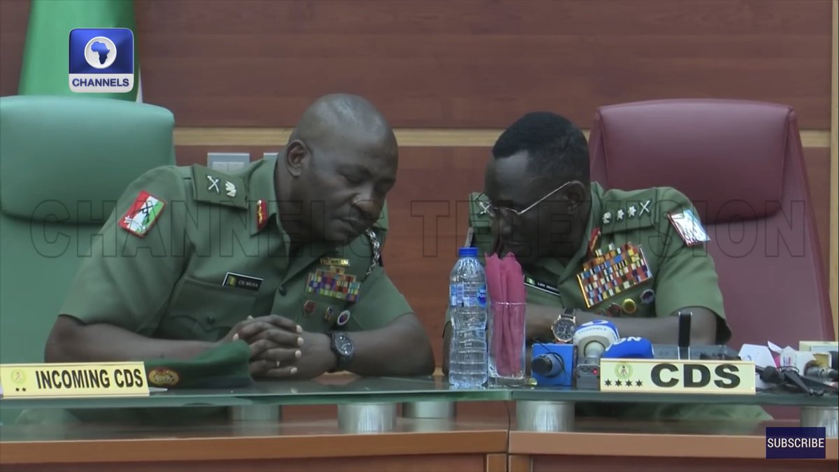 IN PICTURES : THREAD 

Handover Of Command By The Outgone Chief Of Defence Staff, General L.E.O Irabor To His Successor, Major General CG Musa