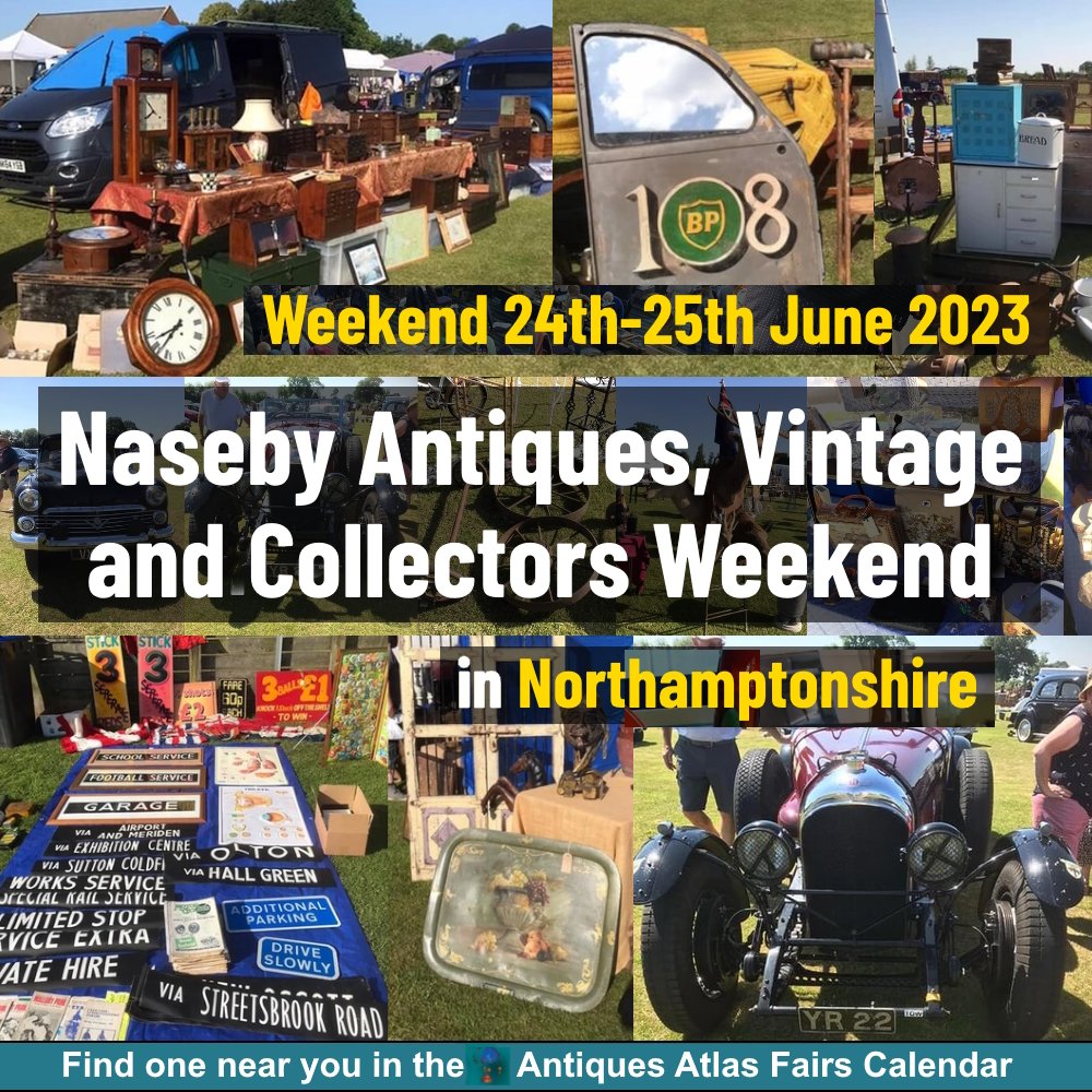 In #Northhamptonshire today ? VISIT #Naseby Antiques, Vintage & Collectors Weekend. More info... antiques-atlas.com/.../naseby_ant…
Antiques, vintage & collectables. Indoor, marquee & outdoor pitches on this vast site.
Stags Head Events  
@stagsheadevents
#antiques #antiquefair #vintagefair