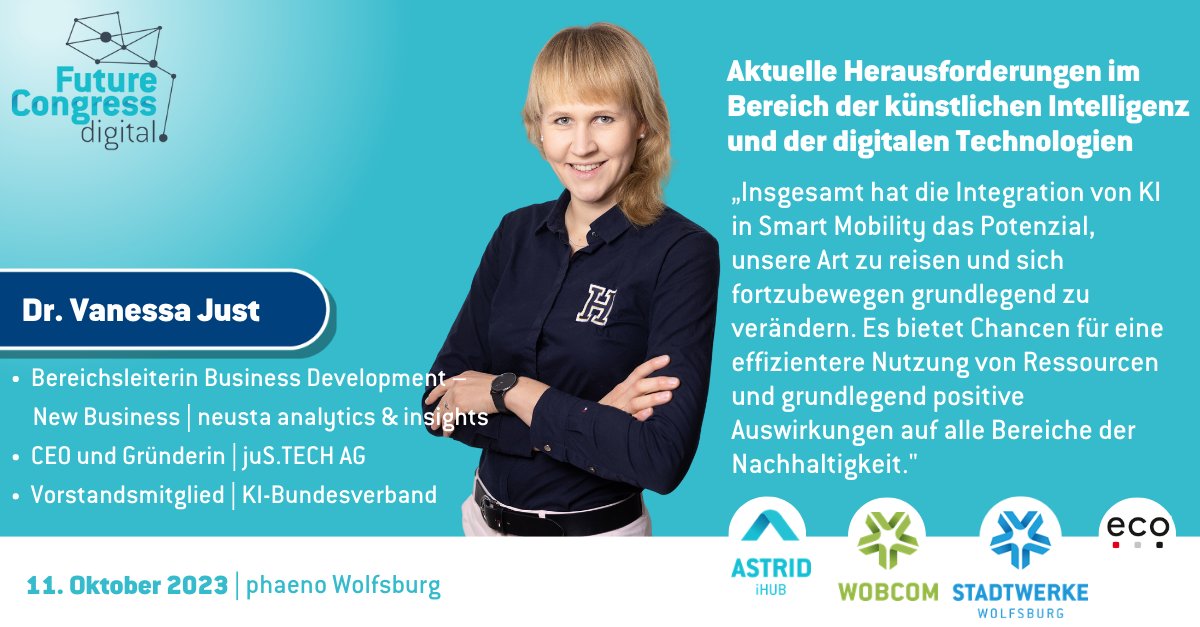 AstridIhub's tweet photo. https://t.co/wKiHLJbJIS our event takes shape and we are happy to host Dr. Vanessa J.
https://t.co/rojRXMgEEH KI Bundesverband connect the most innovative #AI and deep-tech companies with established business and politics.
#fcd23
https://t.co/qGRz1YWH21 https://t.co/4SnyUwC6hb