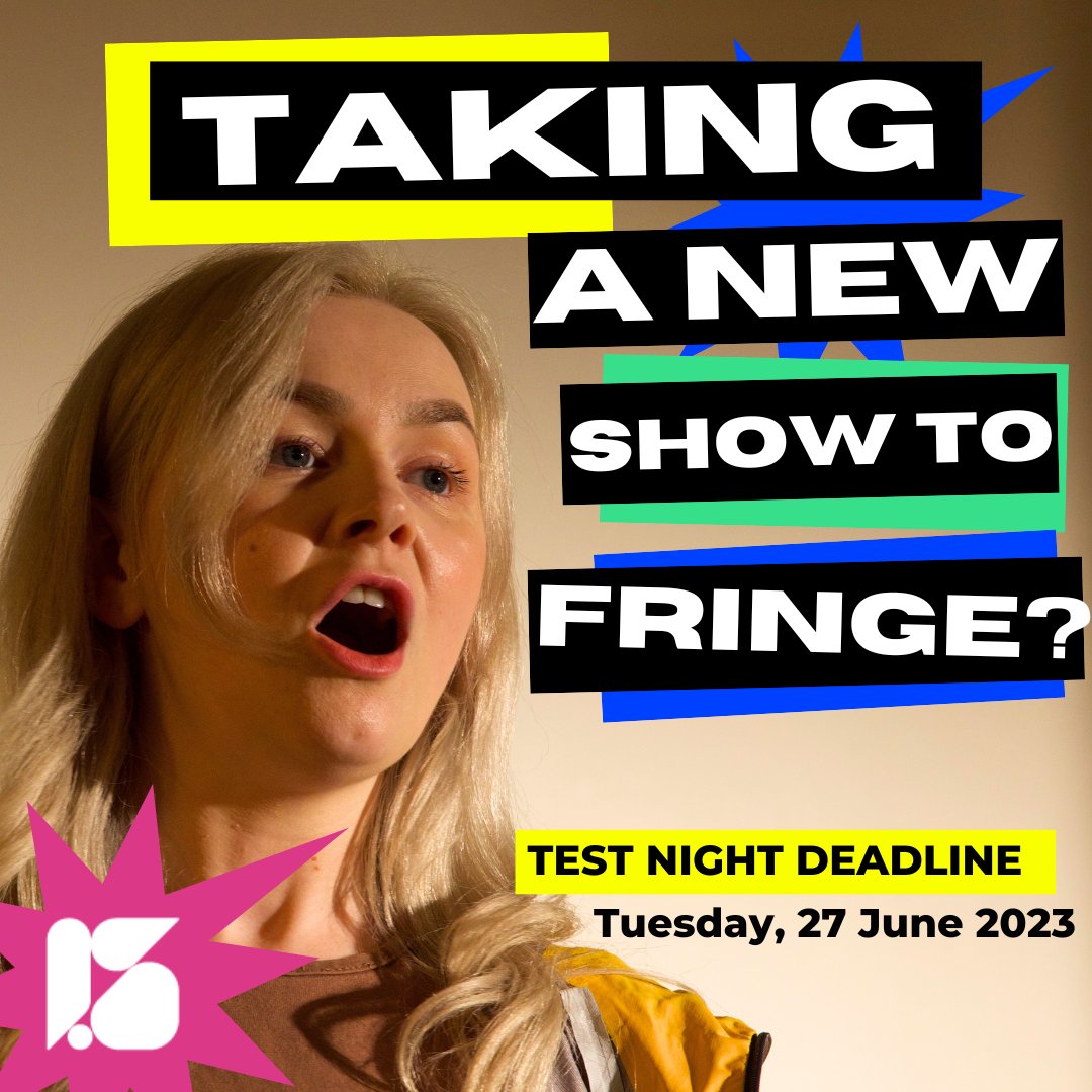 Taking a new show to Fringe? Apply to our @edfringe Test Night! Perform 10-15 mins of your show, receive audience feedback and gain advice on navigating the Fringe as a global arts market. This will benefit artists who are new to the Fringe but you may have taken a show before!