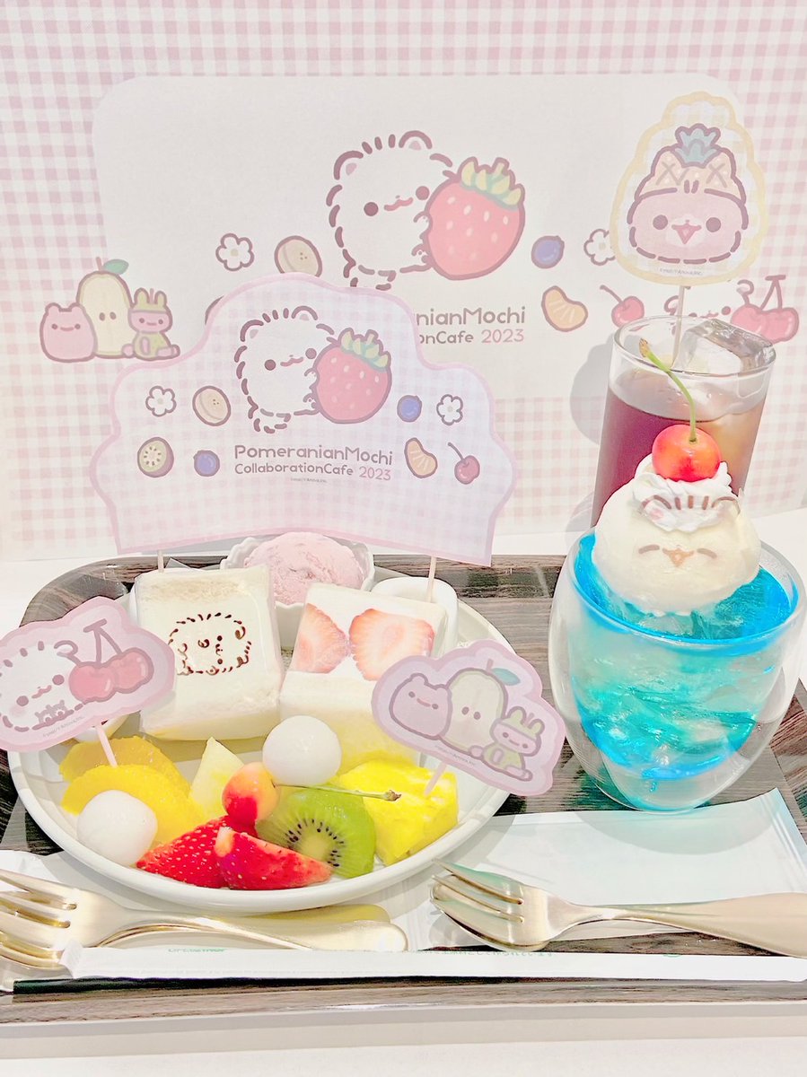 今年は無事行けた🥹
#ポメラニアンもち　#ポメラニアンもちコラボカフェ