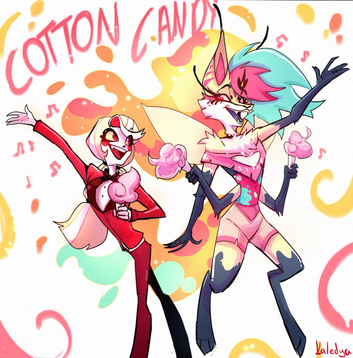 Cotton Candy lovers 

 #QueenBee  #HelluvaBossBeelzebub #HelluvaBoss #HelluvaBossSpoilers #HelluvaBossFanart #helluvabossQueenBeeLzebub #HazbinHotelCharlie #HazbinHotelFanart