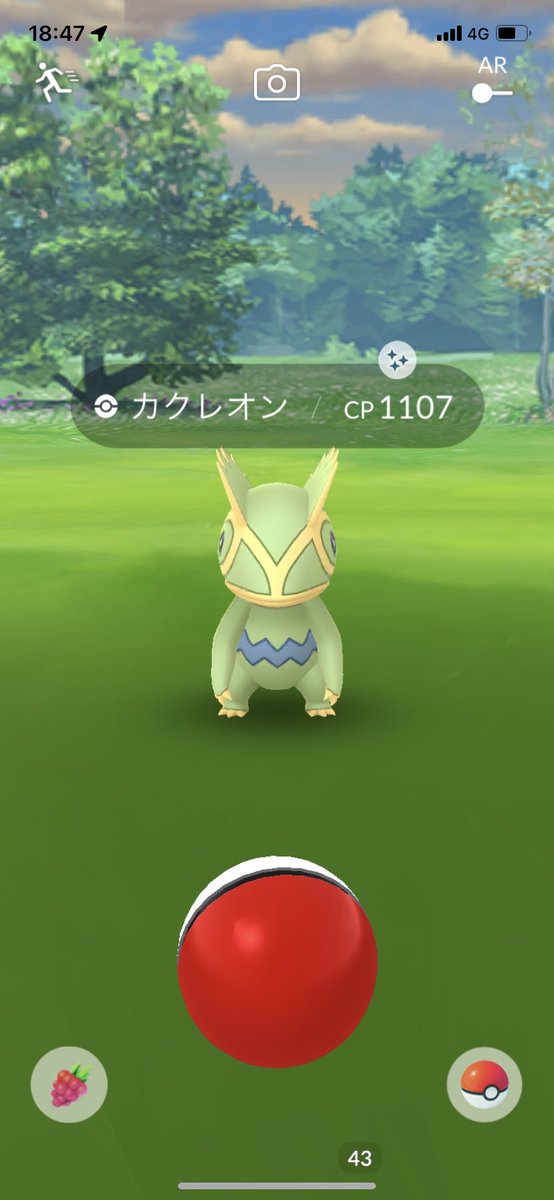 これは嬉しい😆

#ポケモンGO
#カクレオン
#色違い