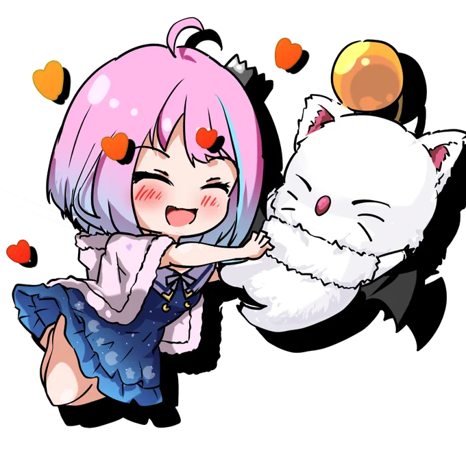 『ぱふぱふ』と『もふもふ』 1文字違で意味が変わるようです。  #ルーナート #姫森ルーナ