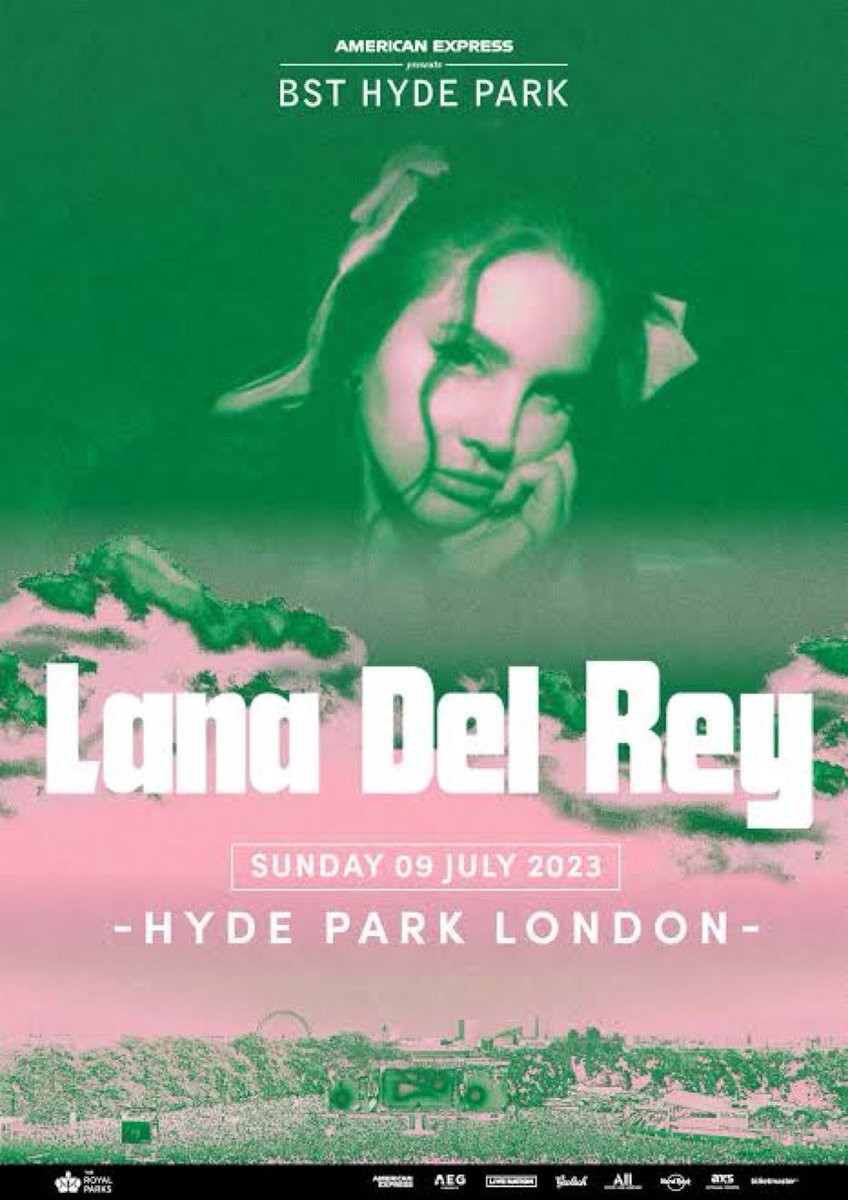 LanaGallery's tweet photo. lana del rey now has just under 345 hours until her hyde park show on july 9th! let’s hope that she has already begun having her hair done https://t.co/mm7Rw3Af0a